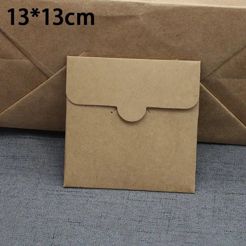 Thickened Square Kraft Paper Bags – Eco-Friendly Packaging Kraft Paper Gift Bags Qme 13x13cm Kraft