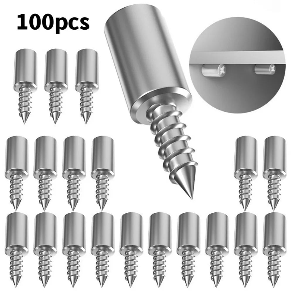 Aluminum Self-Tapping Shelf Pin Screws M2×8 Cabinet Glass Cabinet Shelf Screws Qme