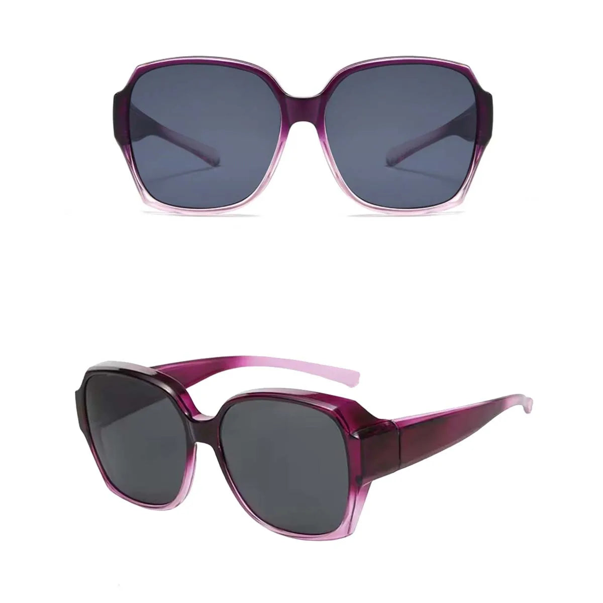 VOPHA T01 Fit Over Sunglasses UV400 – Square Driving Shades Fit Over Sunglasses Qst