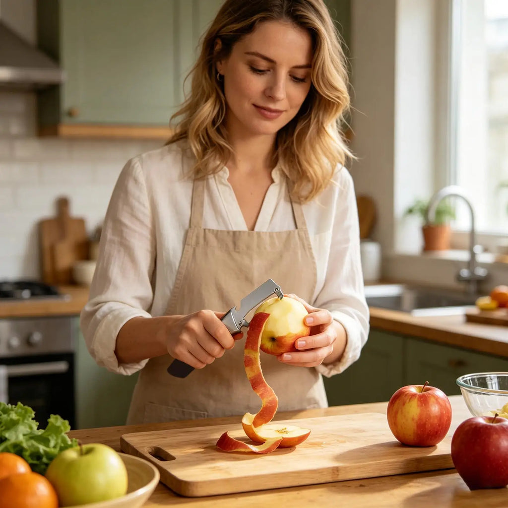 Stainless Steel Vegetable & Fruit Peeler for Home Chefs Vegetable Peeler Qme