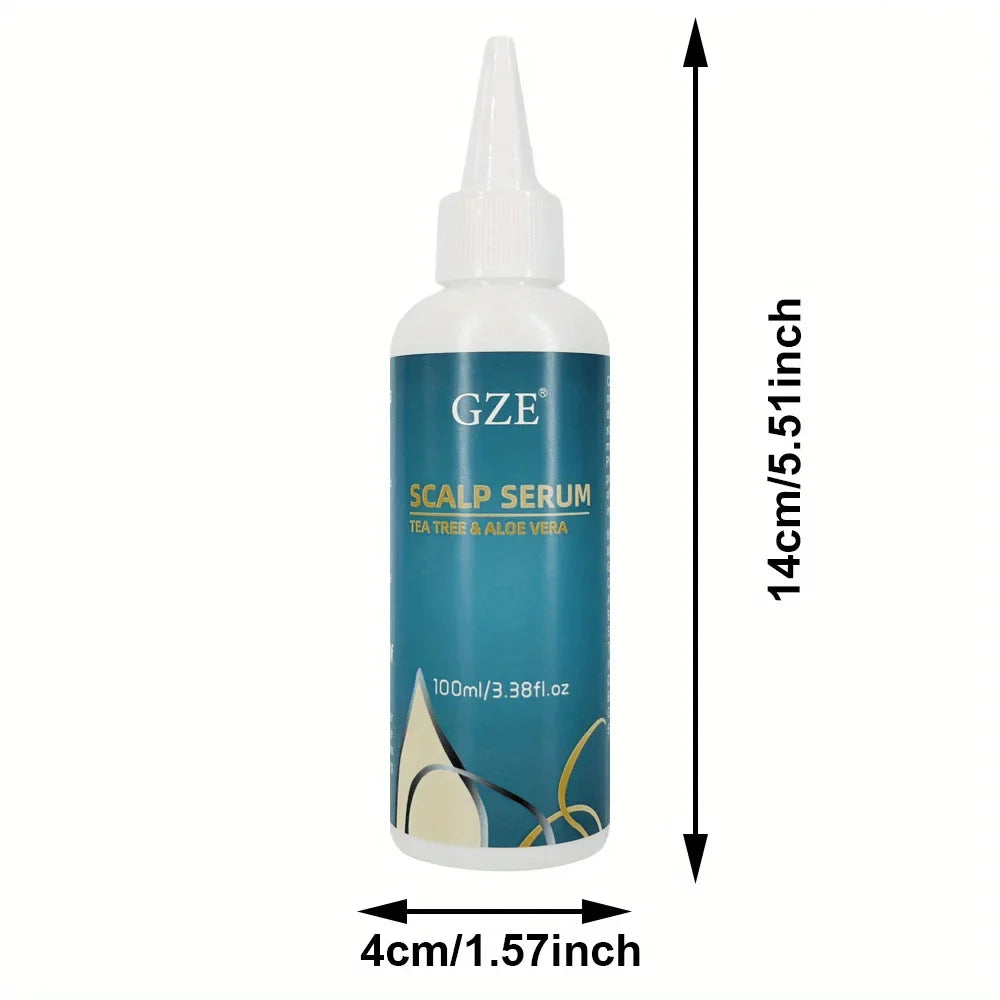 GZE Tea Tree & Aloe Vera Scalp Serum Leave-In Conditioner Scalp Serum Qme TEA TREE ALOE VERA