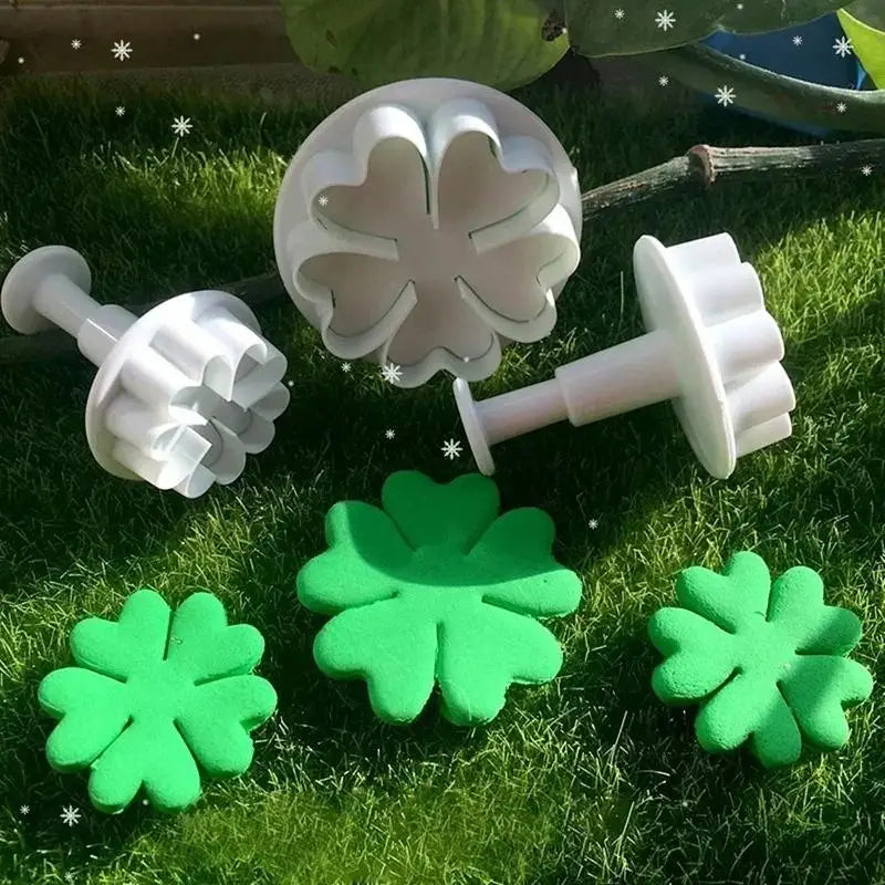 Primrose Flower Plunger Cutters – 3pc Fondant Cake Decorating Set Fondant Plunger Cutter Qme