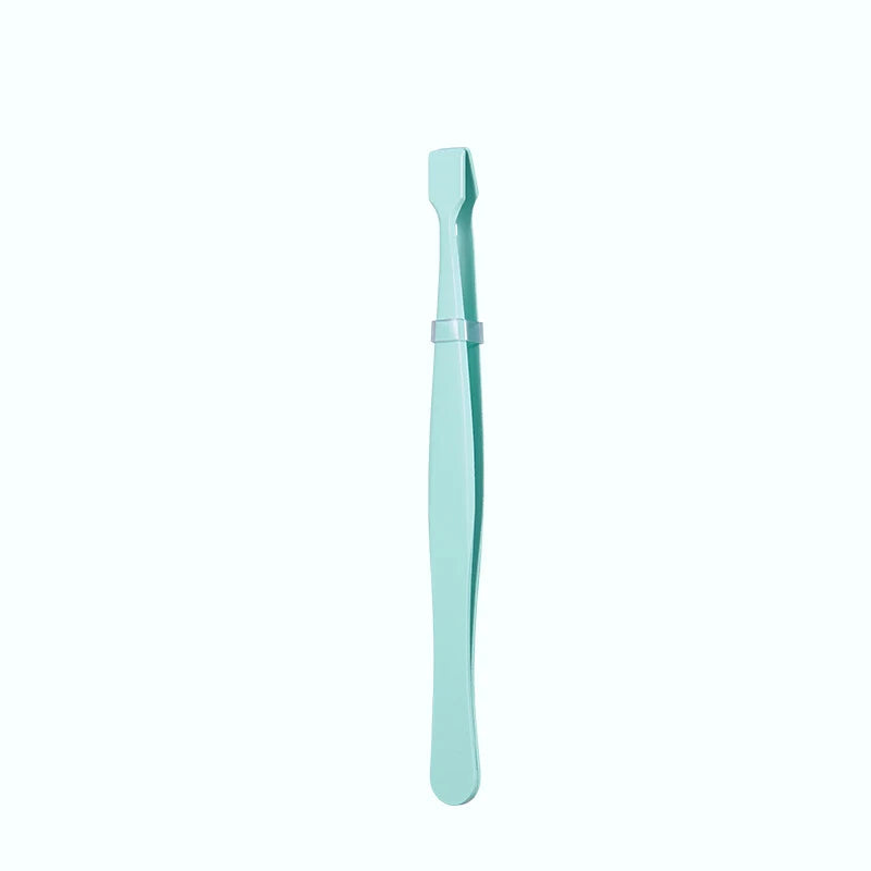 Professional Flat Head Eyelash Extension Tweezers | Qme Eyelash Tweezers Qme green
