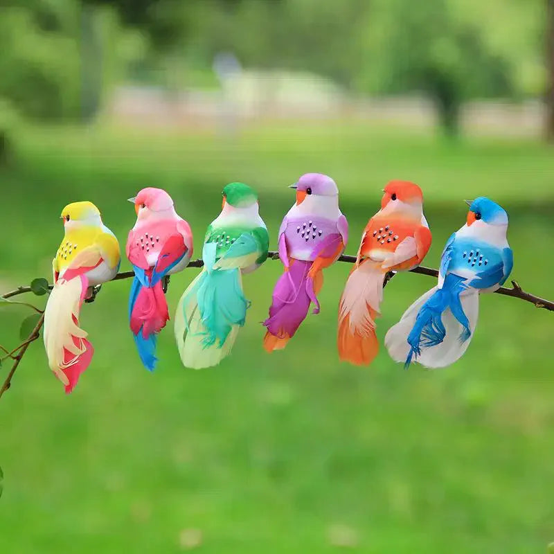 3D Artificial Foam Feather Birds – Party & Wedding Decor Decorative Craft Birds Qme