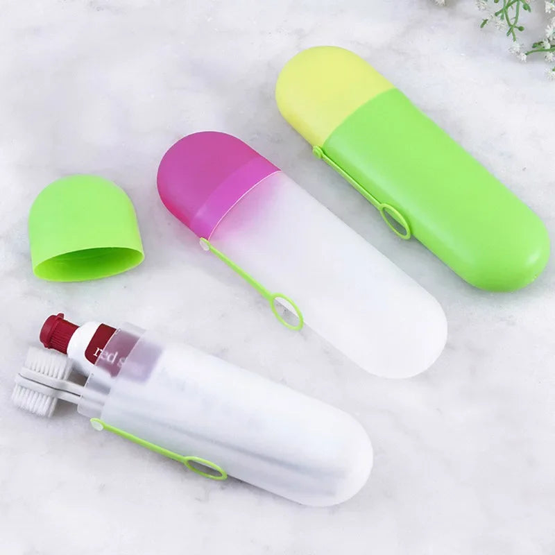 Portable Toothbrush Holder Travel Case – 6 Colors Toothbrush Travel Case Qme