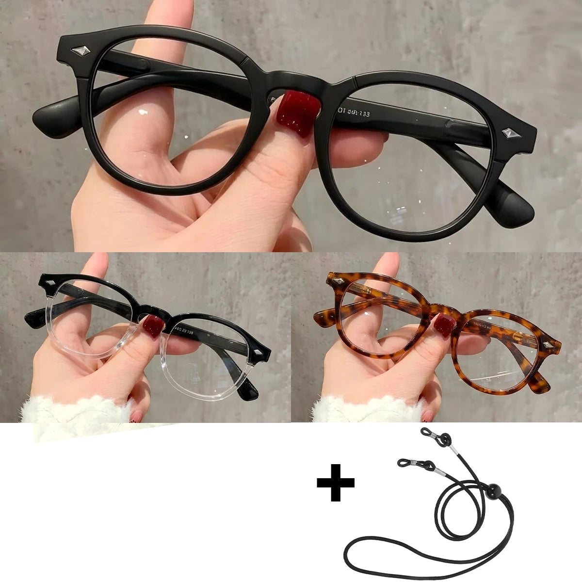 VOPHA Blue Light Blocking Reading Glasses Round Frame L21 Reading Glasses Qst