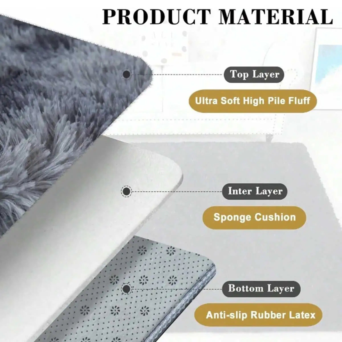 Large Fluffy Area Rug – Plush Soft Carpet for Any Room Plush Area Rug Qme