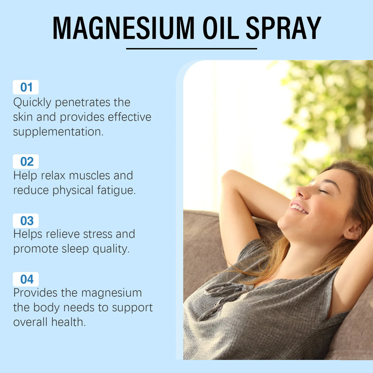 South Moon Magnesium Sleep Spray – Calming Body Mist 60ml Magnesium Sleep Spray Qst
