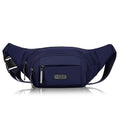 Canvas Crossbody Waist Bag – Waterproof, Large Capacity Unisex Crossbody Waist Bag Qst Blue-1pc