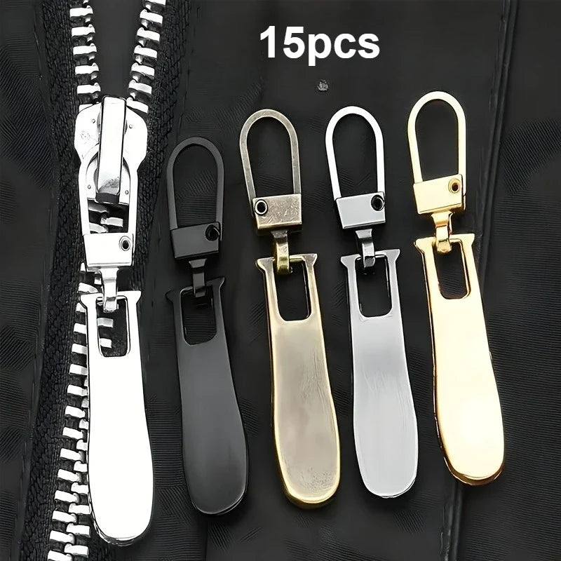 Wave Zipper Replacement Heads 15-Pack – Luggage, Bags & Clothing Zipper Repair Set Qme