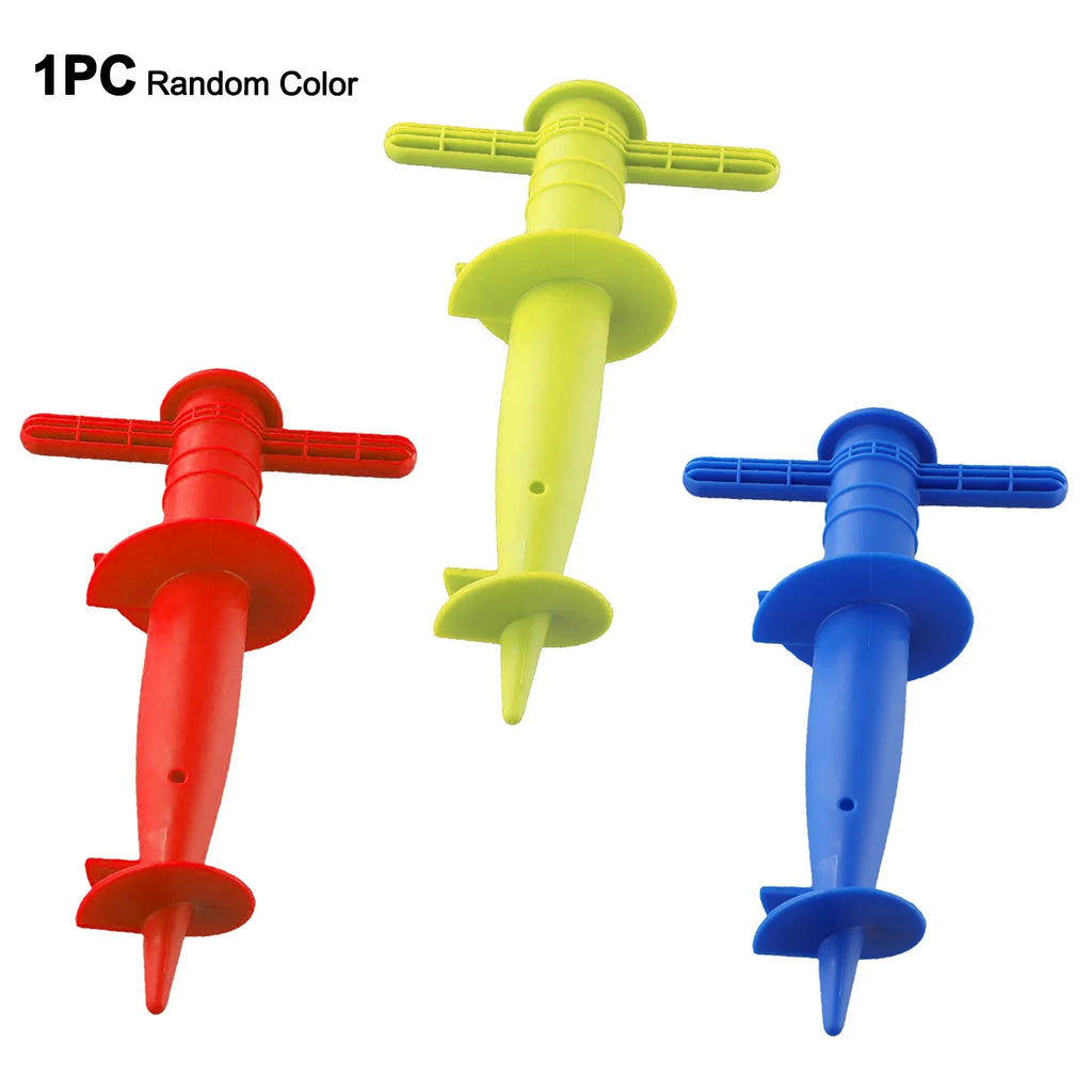 Adjustable Plastic Umbrella Base Anchor – Beach & Patio Umbrella Ground Anchor Qme