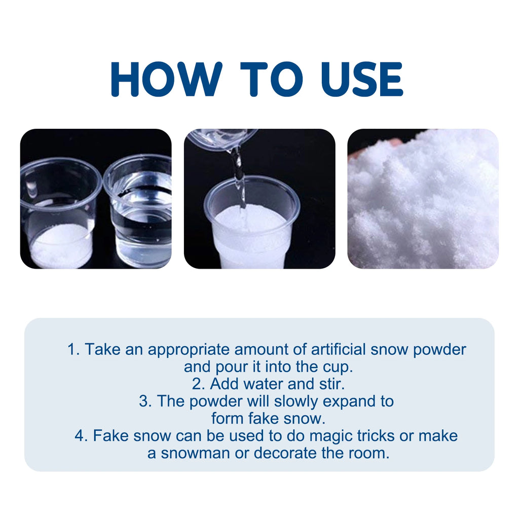 Artificial Snow Powder – Christmas Window & Indoor Decor Holiday Decoration Qst
