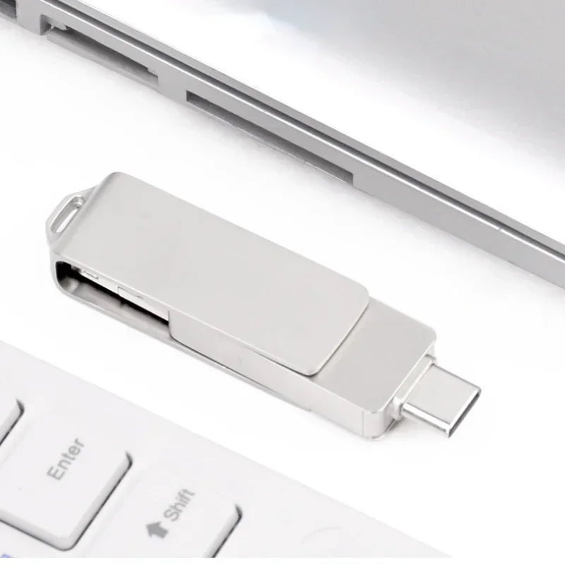 3-in-1 OTG USB 3.0 Flash Drive USB-C Android 16–128GB | Qme OTG USB Flash Drive Qme