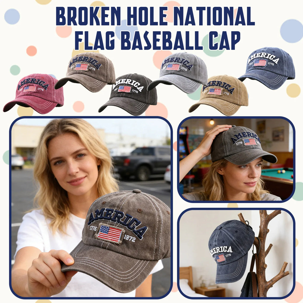 Embroidered American Flag Baseball Cap – Unisex Patriotic Hat Patriotic Baseball Cap Qme