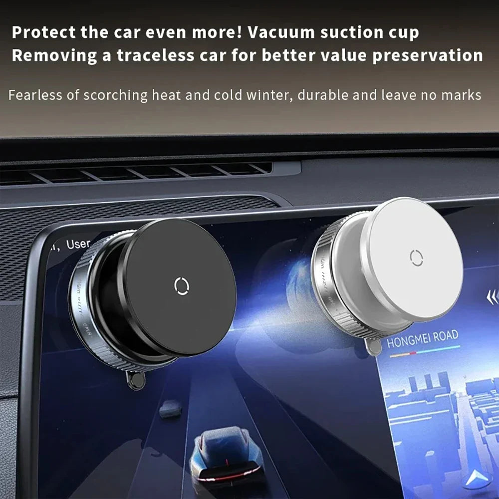Magnetic Vacuum 360° Rotatable Car Phone Mount | GPS Holder Car Phone Mount Qme