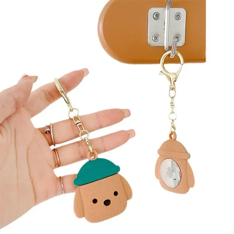 Cartoon Silicone AirTag Case Cute Keychain Tracker Cover AirTag Keychain Case Qme