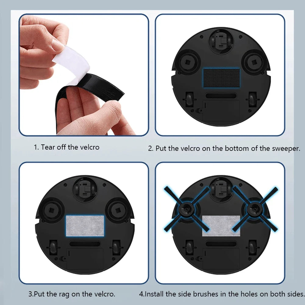 Smart Mini Robot Vacuum – 3-in-1 Sweep, Mop & Suction Robot Vacuum Cleaner Qme