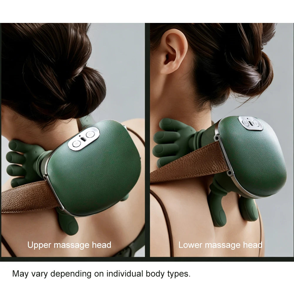 Raiuleko 4D Neck & Shoulder Kneading Massage Shawl Neck Shoulder Massager Qst