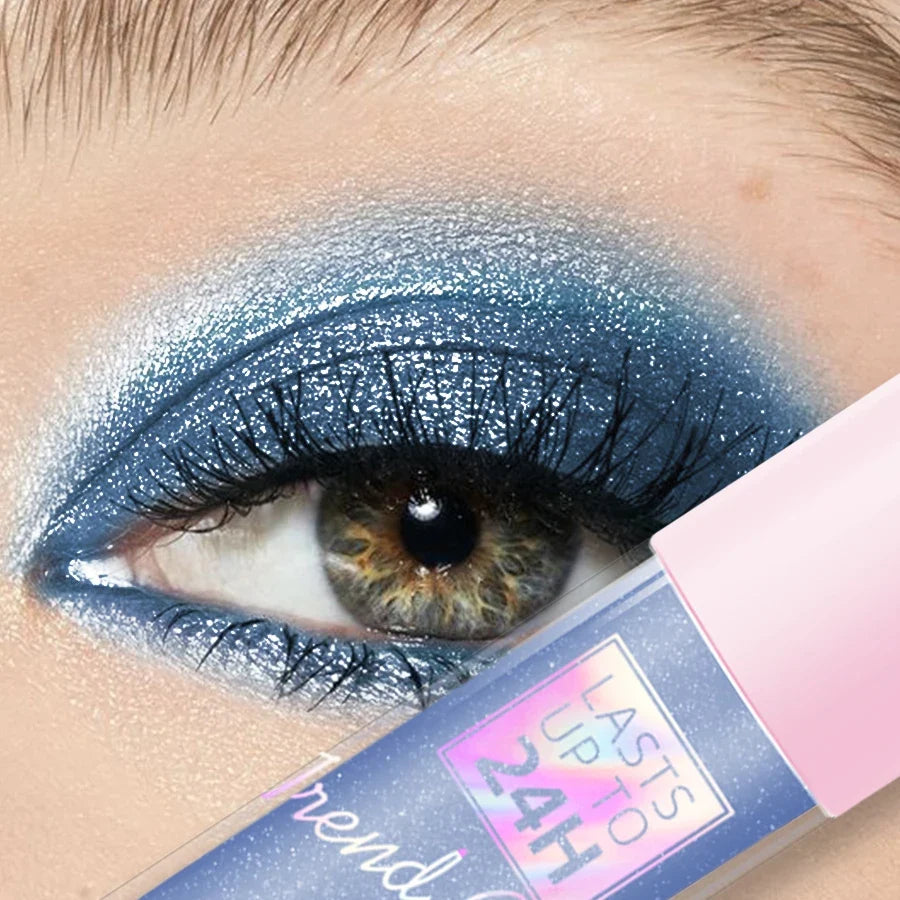 Qme 8 Metallic Waterproof Liquid Eyeshadow | High Shine Liquid Eyeshadow Qme