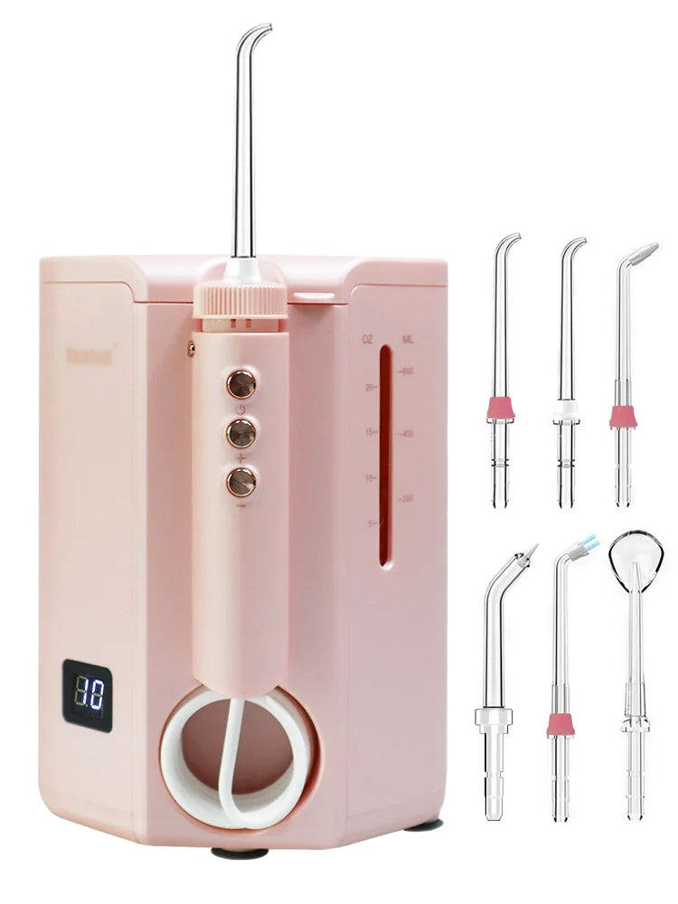 Nicefeel FC2520 Water Flosser – 600ml Countertop Oral Irrigator Oral Irrigator Qst Romantic Pink