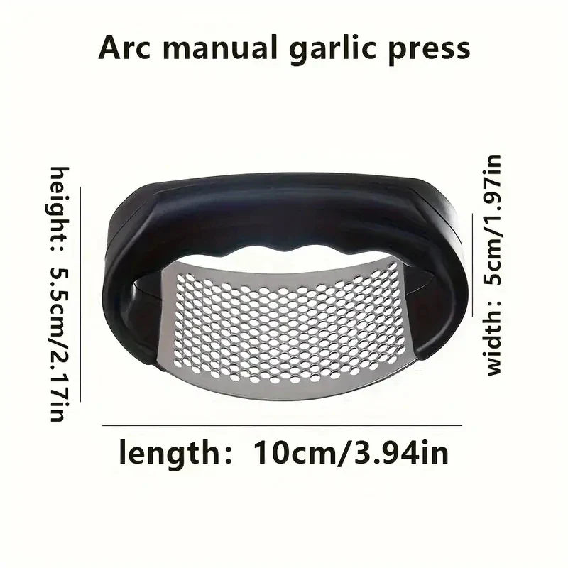 Stainless Steel Garlic Press – Easy Mincing & Crushing | Qme Garlic Press Qme