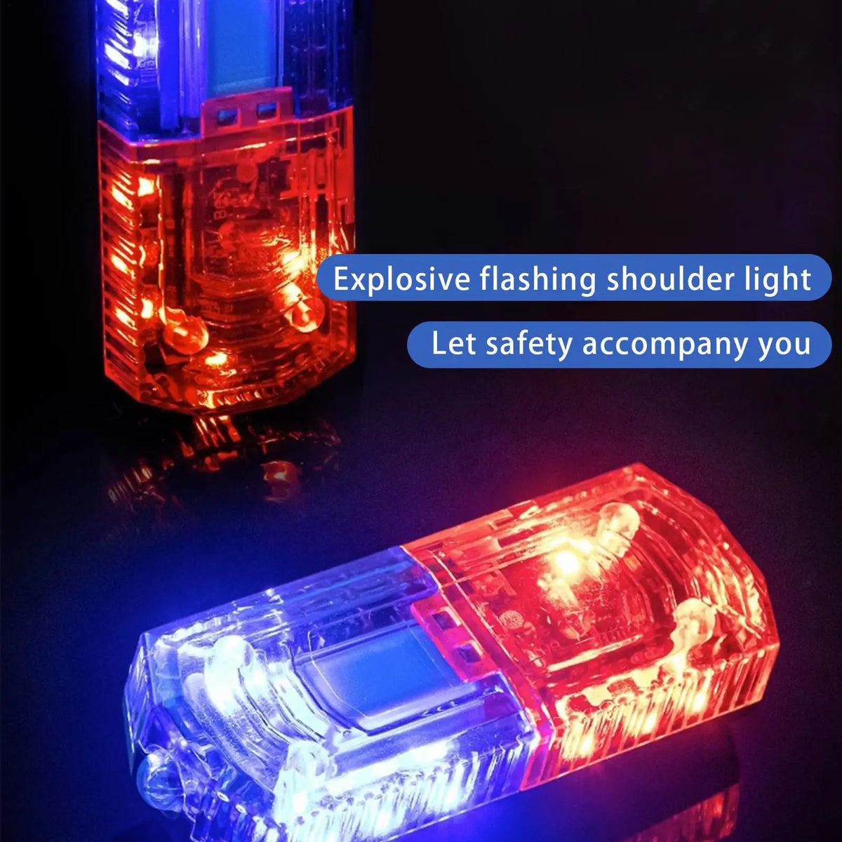 Rechargeable Safety Flashing Clip Light USB LED Waterproof LED Safety Clip Light Qme