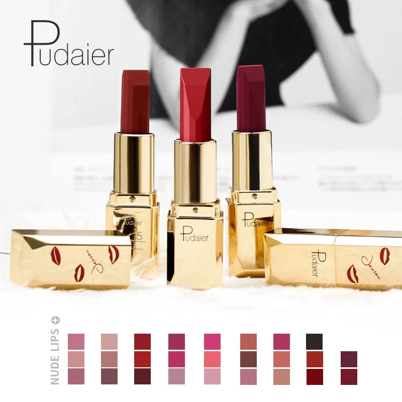 Qme Luxury Matte Lipstick – Long-Lasting, No Transfer, Pigment Matte Lipstick Qme