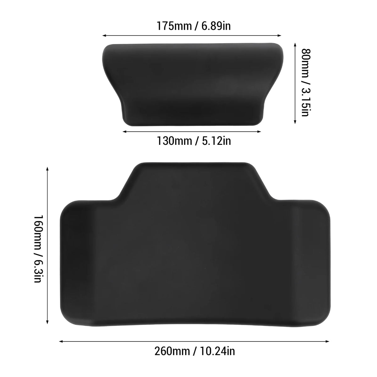 Motorcycle Top Box Backrest Pad – PU Leather for 55L 65L Cases Motorcycle Backrest Pad Qst