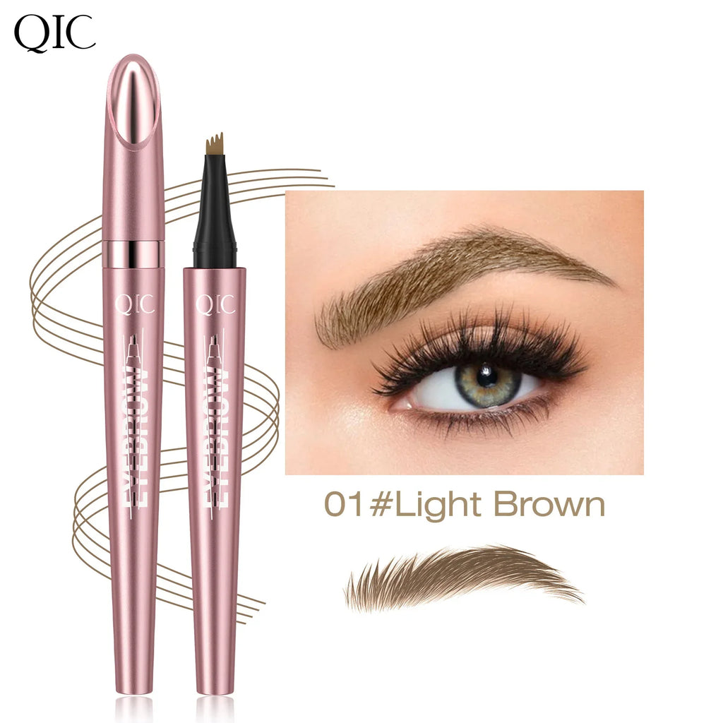 Waterproof 4-Split Tip Eyebrow Tattoo Pen – 6 Colors | Qme Eyebrow Tattoo Pen Qme Q708-1