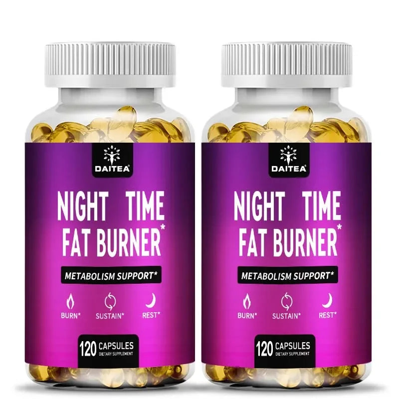 Nighttime Fat Burner – Carb Blocker & Metabolism Capsules Weight Management Supplement Qst 120Count-2bottle