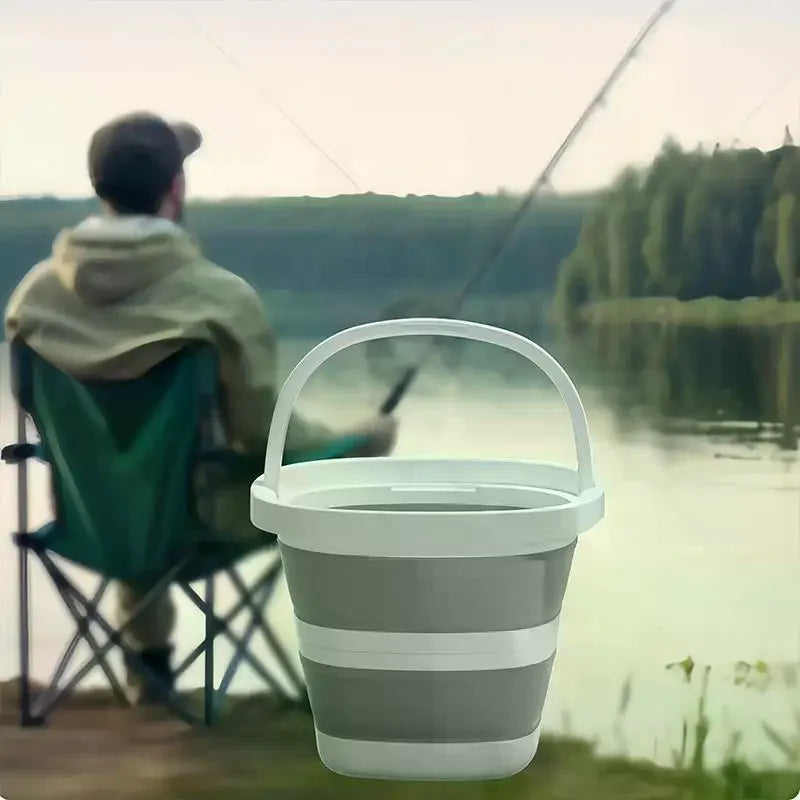 Foldable Water Bucket | Collapsible Pail for Fishing & Camping Collapsible Water Bucket Qme