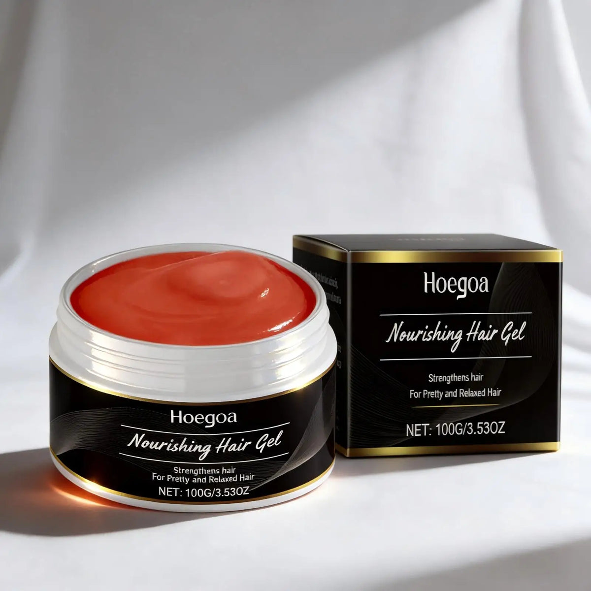 Hoegoa Citrus Matte Hair Gel – Castor & Argan Oil, 100g Hair Styling Gel Qst 2pcs