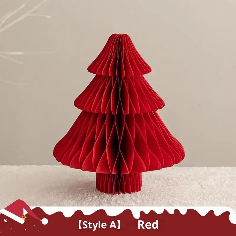 3D Honeycomb Ball Christmas Tree Ornament – Folding Paper Christmas Ornament Qme A1
