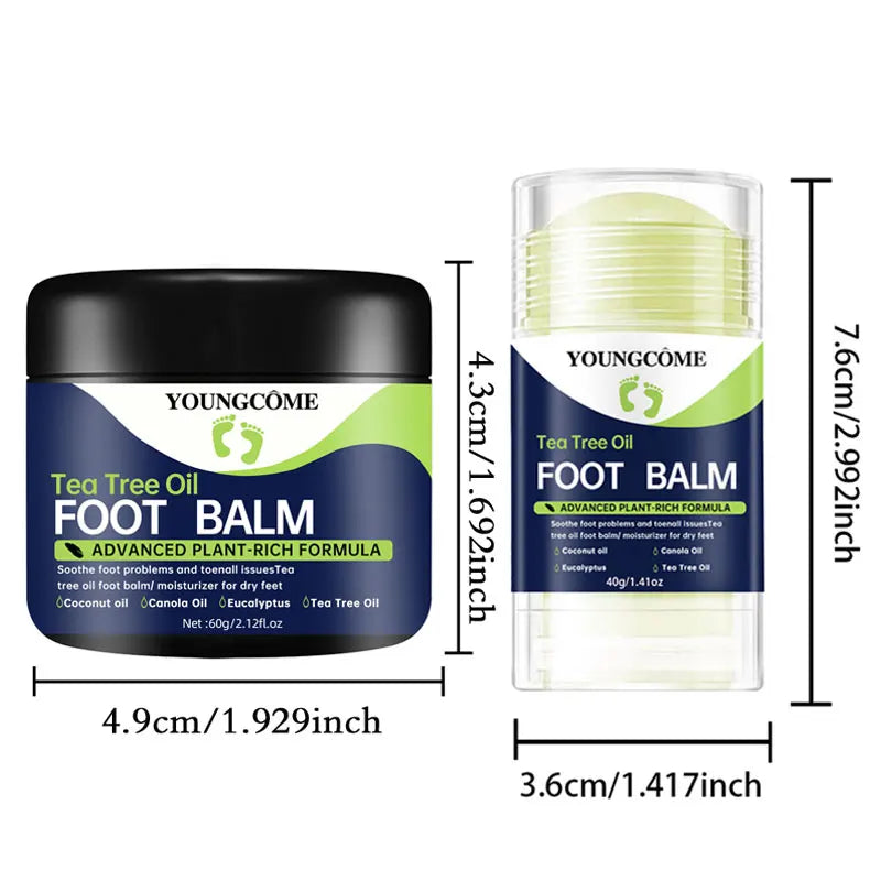 YOUNGCOME Foot & Hand Cream Set – Moisturizing Balm 60G+40G Foot & Hand Cream Qst 60g 40g