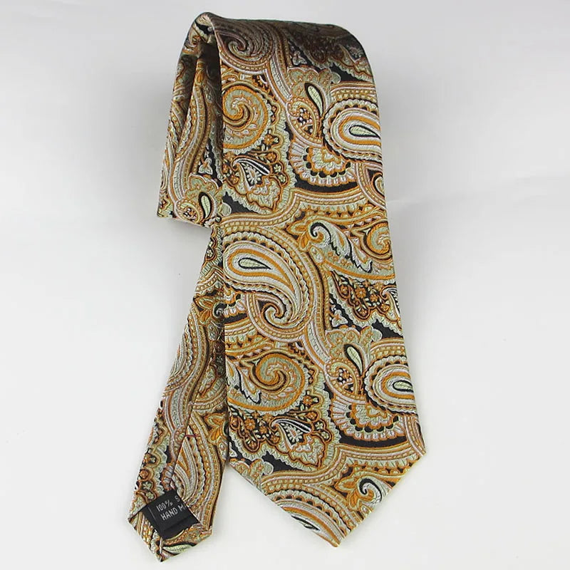 Men's Classical Silk Necktie – Business & Formal Party Tie Silk Necktie Qme
