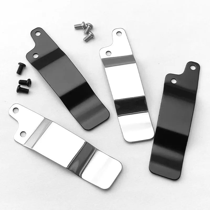 Pocket Knife Back Clip with M2.5 Screws – 15 DIY Styles Knife Clip Accessory Qst W-GG