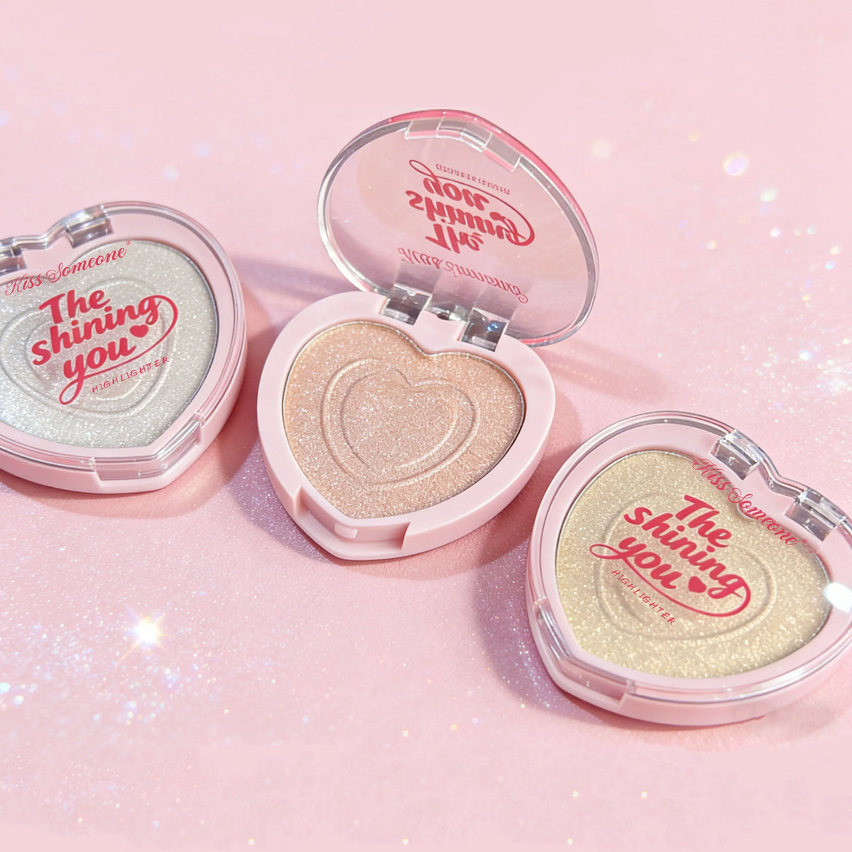 Sparkle Disc Highlighter – Long-Lasting High-Gloss Glow Face Highlighter Qme
