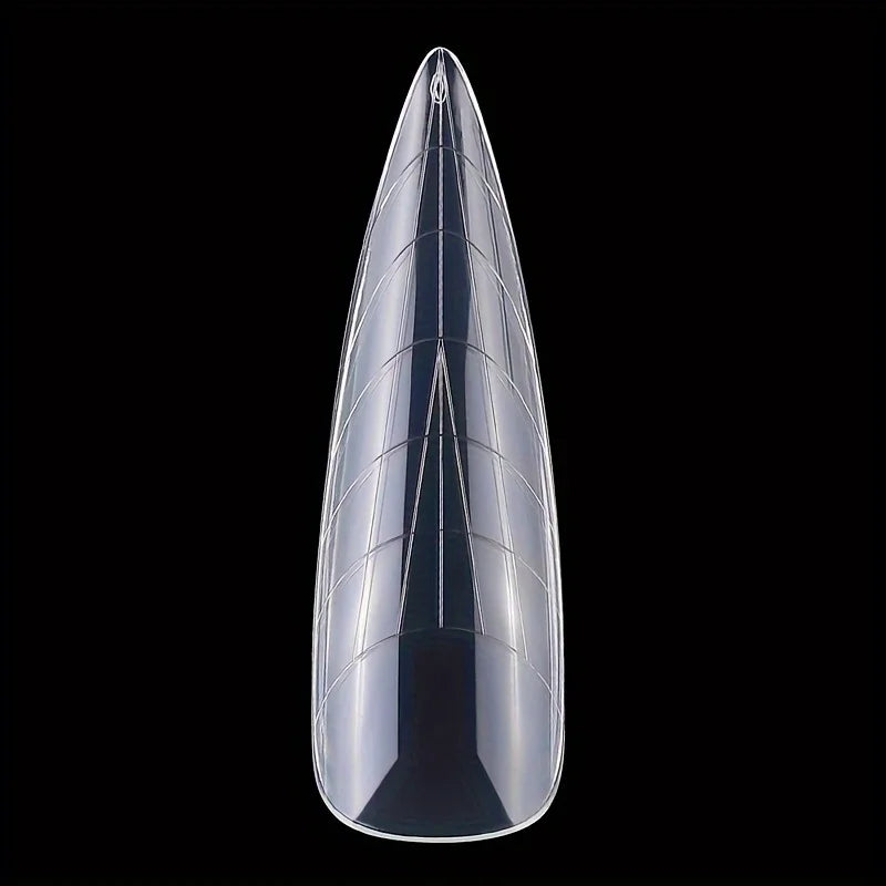 Crystal Nail Extension Mold Kit 120pc – Tips, Scale & Glue Nail Extension Kit Qme