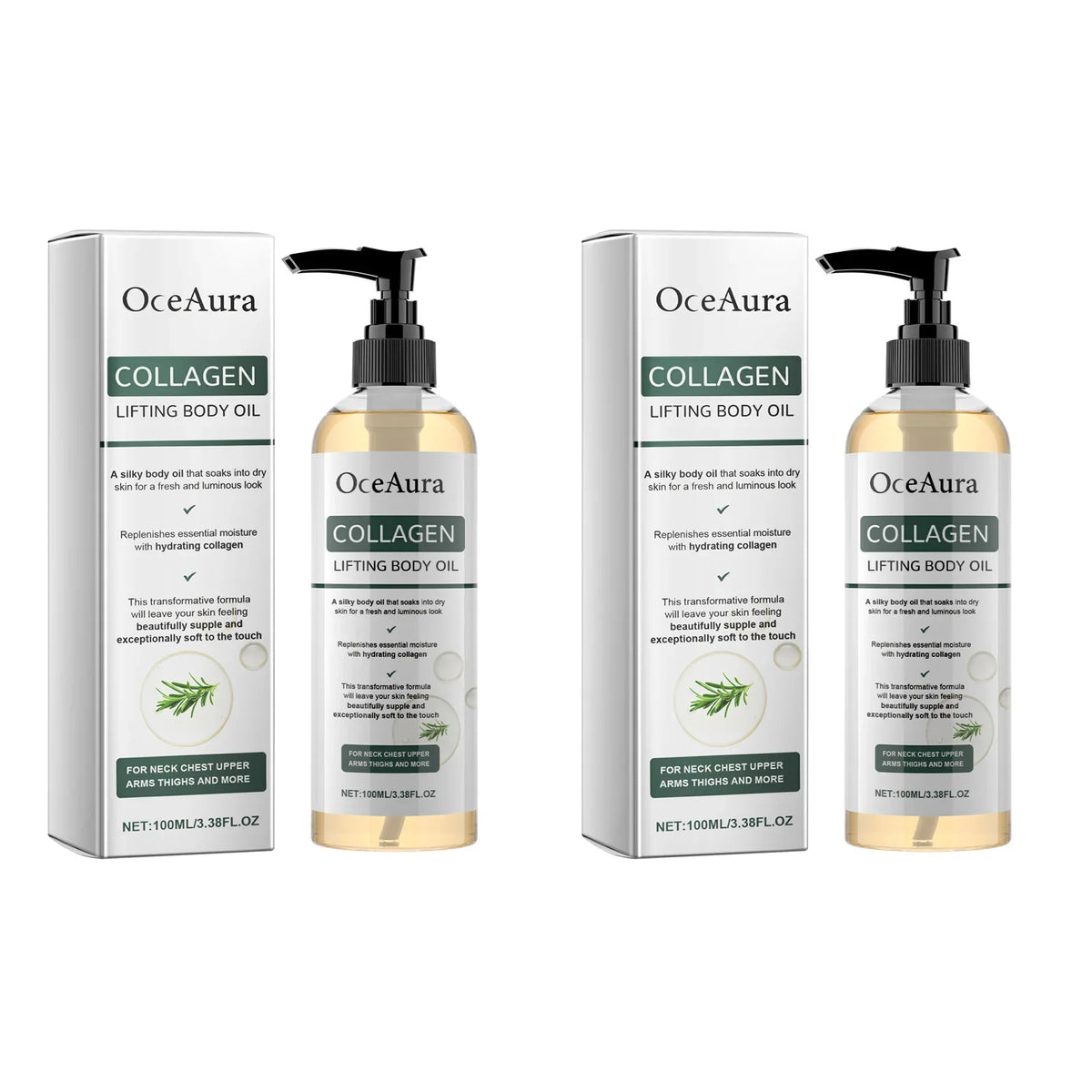 Collagen Body Oil – Firming, Lifting & Deep Moisturizing Collagen Body Oil Qme 2 X100ml Boxed