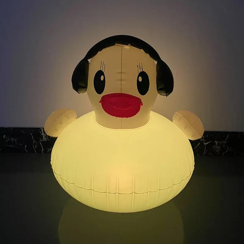 Solar RGB LED Little Duck Floating Pool Light | Inflatable PVC Floating Pool Light Qme 1 piece