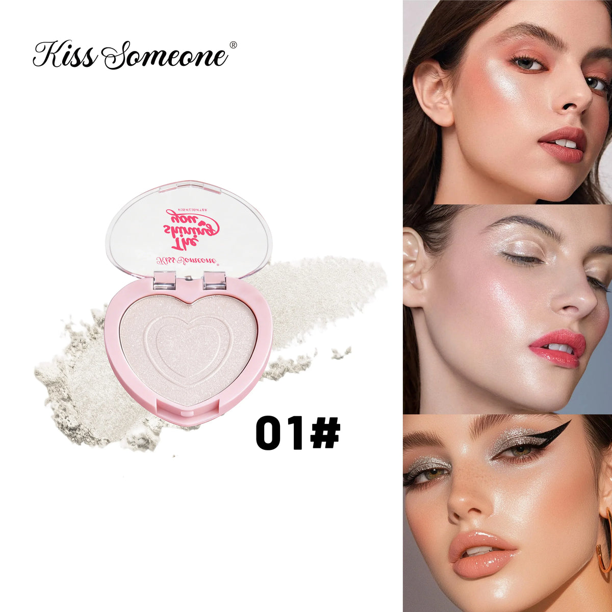 Sparkle Disc Highlighter – Long-Lasting High-Gloss Glow Face Highlighter Qme 602501 5g