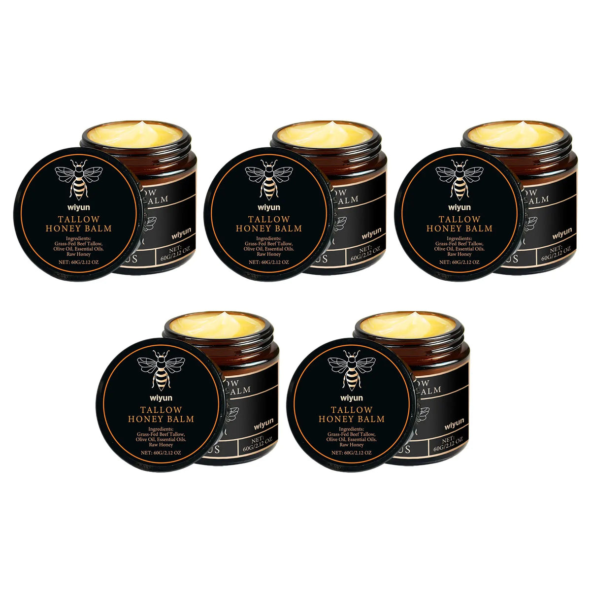 Grass Fed Beef Tallow & Raw Honey Moisturizing Balm Moisturizing Balm Cream Qst 300g