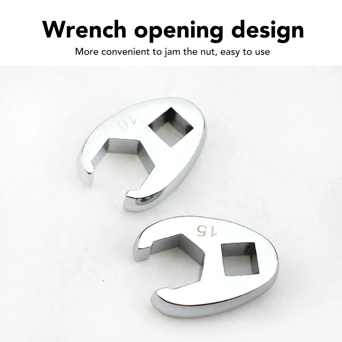 10pc Crow's Foot Wrench Set | 3/8" Drive | 10–22mm Chrome Crow's Foot Wrench Set Qme