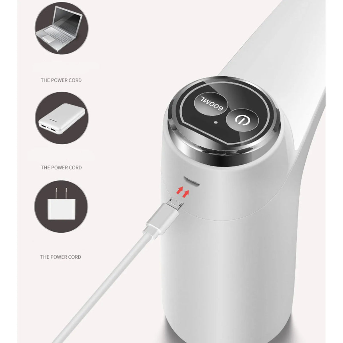 USB Rechargeable Electric Water Bottle Dispenser Pump Water Bottle Pump Qme