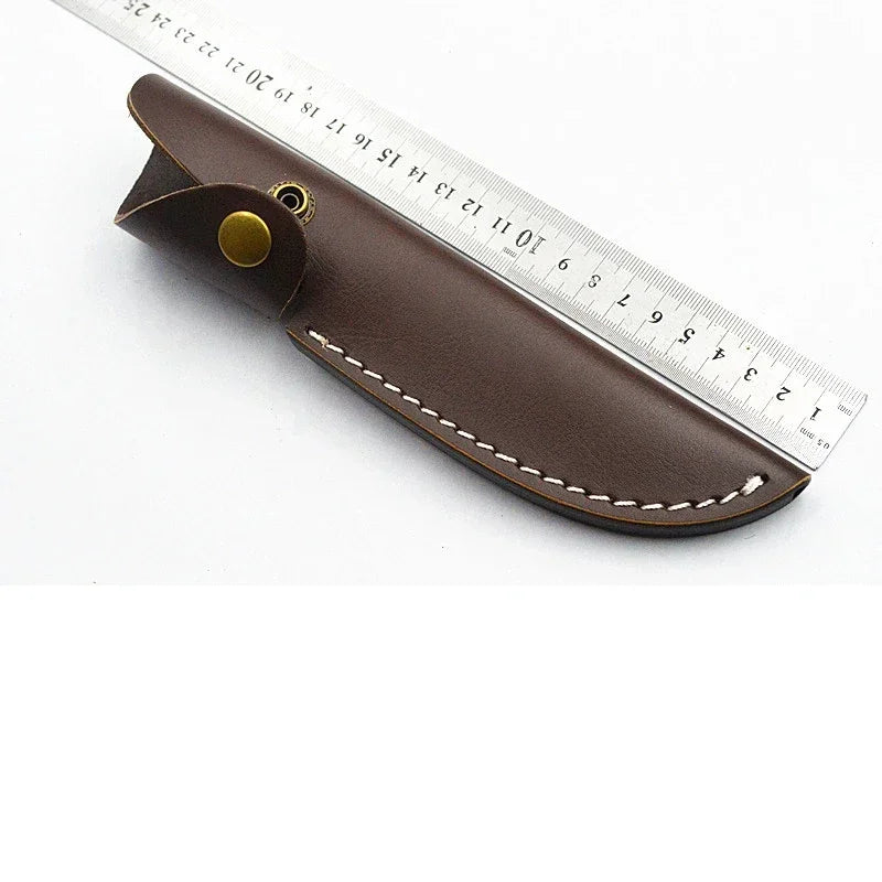 Swayboo Cowhide Leather Knife Sheath Fixed Blade Scabbard Leather Knife Sheath Qst