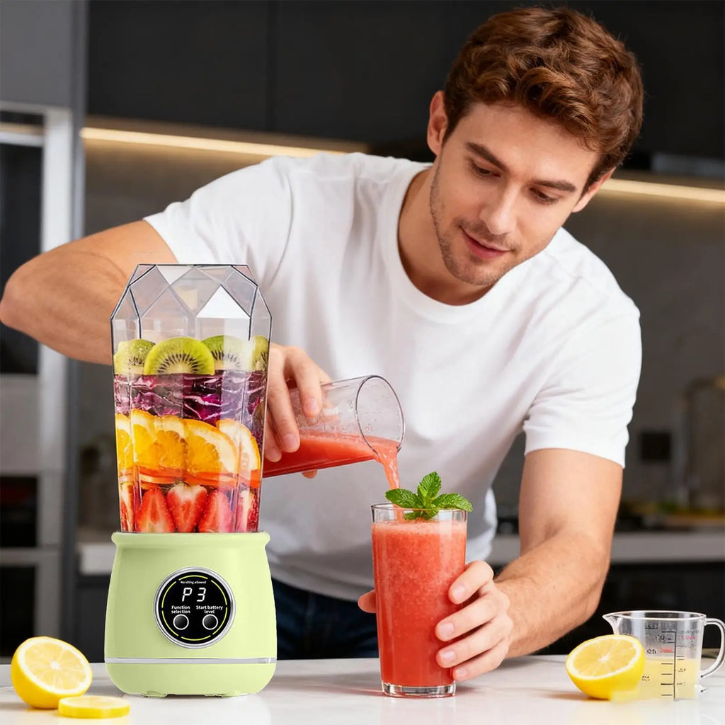Cordless Portable Blender 550ml – Leakproof Travel Shake Maker Portable Blender Qme