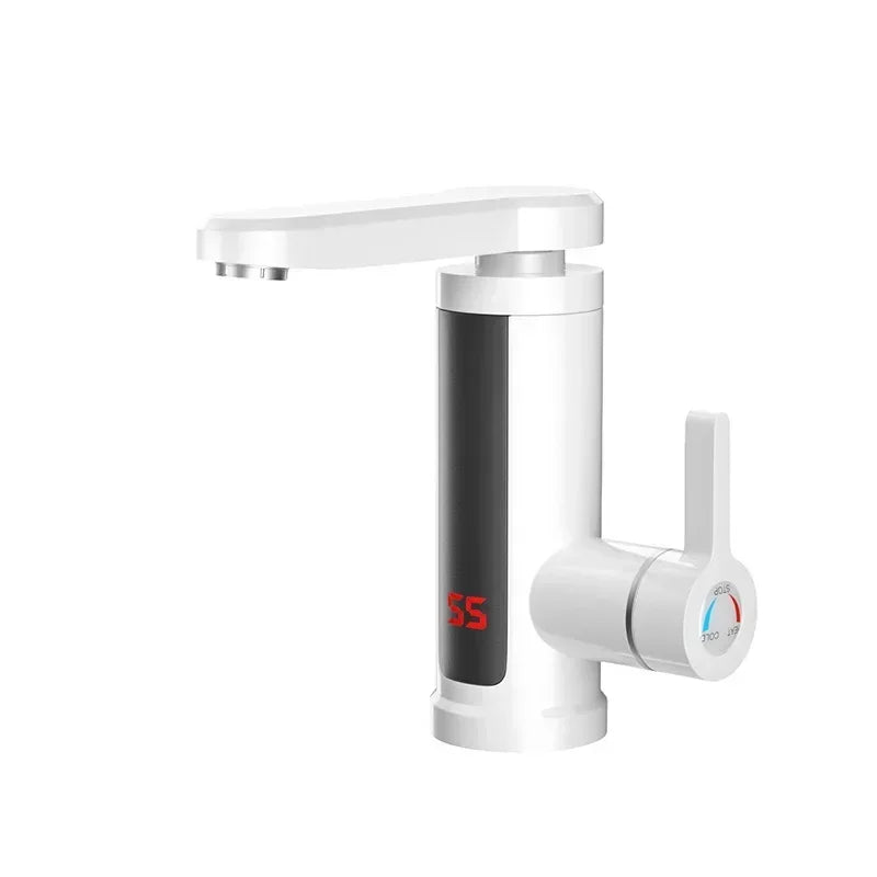 ZARTSEN Tankless Electric Hot Water Faucet LCD 360° | Instant Tap Instant Heater Faucet Qst WHITE EU