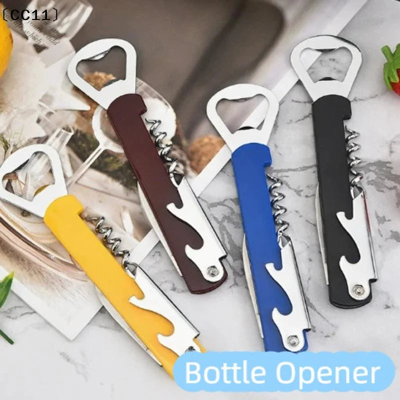 Portable Stainless Steel Beer Can & Wine Bottle Opener Can & Bottle Opener Qme