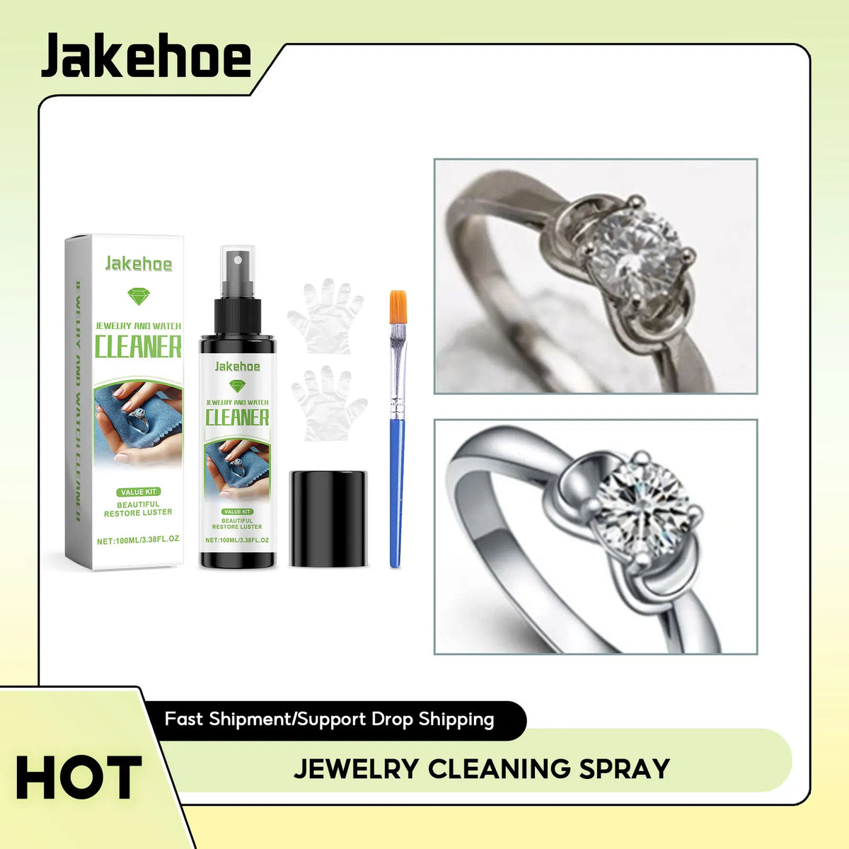 Jewelry Cleaning Spray – Gold, Watch & Gemstone Cleaner Jewelry Cleaning Spray Qme