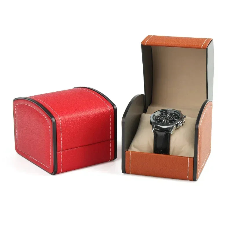 Portable PU Leather Watch Box Organizer – Men & Women Watch Box Organizer Qme